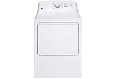 GE 6.2 cu.ft. Top Load Electric Dryer with SaniFresh Cycle in White  - Click for more details