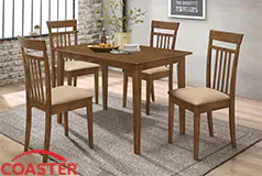 Robles 5-piece Rectangular Dining Table Set - Chestnut  - Click for more details