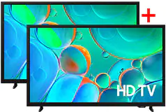 Samsung 32” H5000F Class HD Smart TV - Bundle of 2  - Click for more details