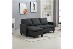 Modern L-Shaped Sectional Sofa with Reversible Chaise - Click for more details