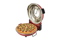 Kalorik Hot Stone Pizza Oven Red with Stone Cooking - Click for more details