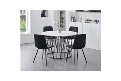 Modern Dining Table Set - Black - Click for more details