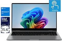 Samsung Galaxy Book5 360 15.6” Ultra 7 Touchscreen Laptop - Grey (16GB/512GB/Win 11P)  - Click for more details