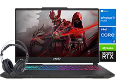MSI Cyborg 15.6” I7-13620H Gaming Laptop with Gaming Headset Bundle  - Click for more details