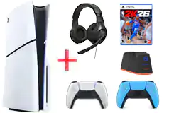 PlayStation 5 Slim Disc Edition Bundle with FREE NBA 2K26 Game  - Click for more details