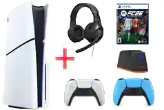 PlayStation 5 Slim Disc Edition Bundle with EA SPORTS FC 26 Game  - Click for more details