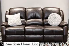Lorraine Bel-Aire Deluxe Reclining Sofa in Mocha  - Click for more details