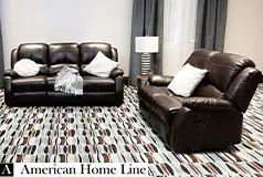 Lorraine Bel-Aire Deluxe Reclining Living Room Set in Mocha Includes: Sofa & Loveseat  - Click for more details