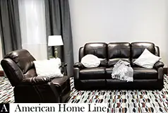 Lorraine Bel-Aire Deluxe  Reclining Living Room Set in Mocha  Includes: Sofa & Chair  - Click for more details