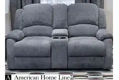 Crawford Luxury Recliner Loveseat in Grey  - Click for more details