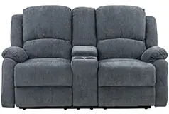 Crawford Recliner Loveseat in Grey  - Click for more details