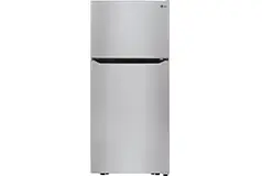 LG 20.2 Cu. Ft. Top-Freezer Refrigerator - Stainless steel - Click for more details