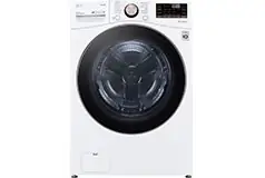 LG 4.5 Cu. Ft. High Efficiency Stackable Smart Front-Load Washer - White - Click for more details