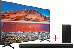 Samsung 75” TU7000 Crystal UHD 4K Smart TV + Samsung HW-Q600B 3.1.2ch Soundbar - Click for more details