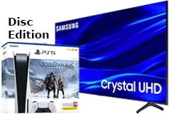 Samsung 65” TU690T UHD 4K Smart TV &amp; PlayStation 5 (Disc) God of War Ragnarok Bundle - Click for more details