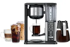 Ninja 10-Cup Specialty Coffee Maker with Fold-Away Frother and Glass Carafe - Click for more details