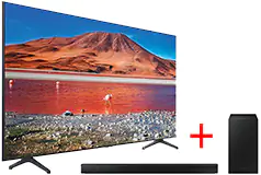 Samsung 70” TU7000 Crystal UHD 4K Smart TV &amp; Samsung B-Series 2.1 Ch Soundbar HW-B550 - Click for more details