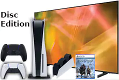 Samsung 65” AU8000 UHD 4K Smart TV &amp; PlayStation 5 Disc Edition Bundle - Click for more details