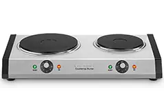 Cuisinart Countertop Double Burner - Silver - Click for more details