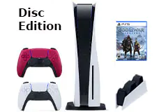 PlayStation 5 Disc Edition Gaming Bundle with GOW Ragnarok Game - Click for more details