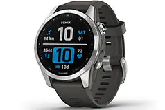 Garmin Fenix 7S 42mm Silver with Graphite Band - Click for more details