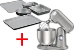 Cuisinart Precision Master 4.5-QT (4.25L) Stand Mixer &amp; 5-Piece Non-Stick Bakeware Set - Click for more details