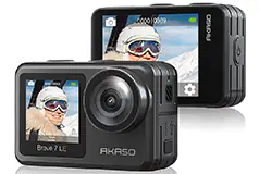 AKASO Brave 7 LE SE 4K Waterproof Action Camera with Remote - Black - Click for more details