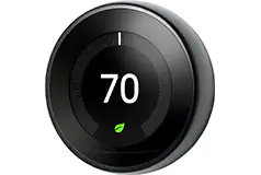 Google Nest Learning Smart Wifi Thermostat - Black - Click for more details