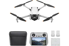 DJI Mini 3 Fly More Combo Drone and Remote Control with Built-in Screen (DJI RC) - Gray - Click for more details