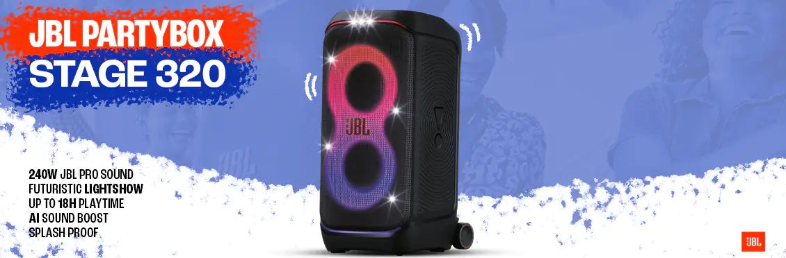 JBL - PartyBox Stage 320 - Black  - Click for more details