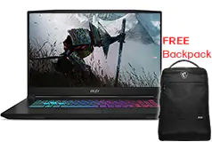 MSI Katana 17.3” RTX 4060 Gaming Laptop + FREE MSI Essential Backpack - Click for more details