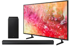 Samsung 75" DU7100 UHD 4K Smart TV + Samsung HW-B750D 5.1ch Soundbar