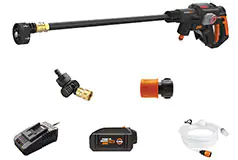 Worx 20V HYDROSHOT Portable Power Cleaner - Black/Orange