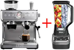 Ultima Cosa Presto Bollente Espresso Machine with Ninja Blender 