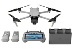 DJI - Air 3 Fly More Combo Drone and RC 2 Remote Control with Built-in Screen - Gray - Click for more details