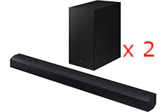 Samsung Essential C-Series HW-C445 2.1ch Soundbar - Bundle of 2 - Click for more details