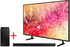 Samsung 65” DU7100 UHD 4K Smart TV + Samsung Essential C-Series HW-C445 2.1ch Soundbar - Click for more details