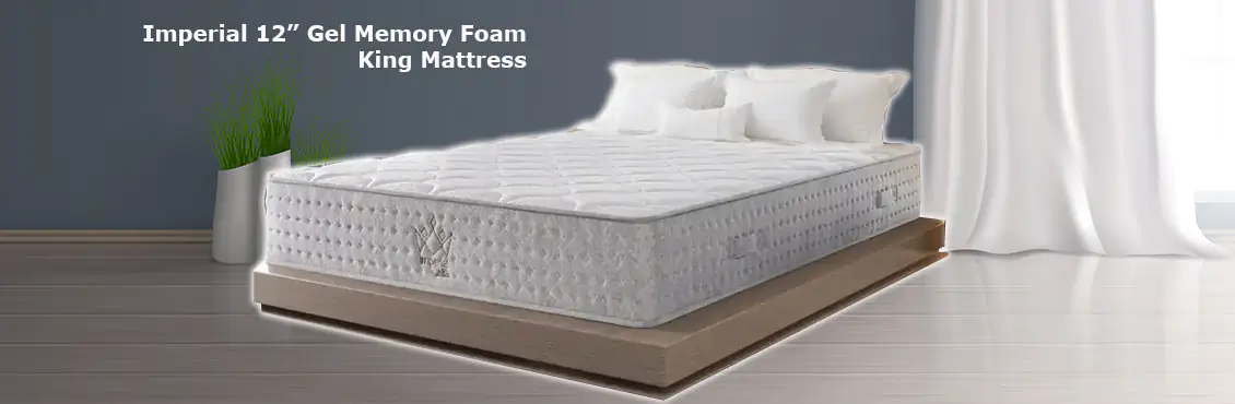 Imperial 12” Gel Memory Foam King Mattress