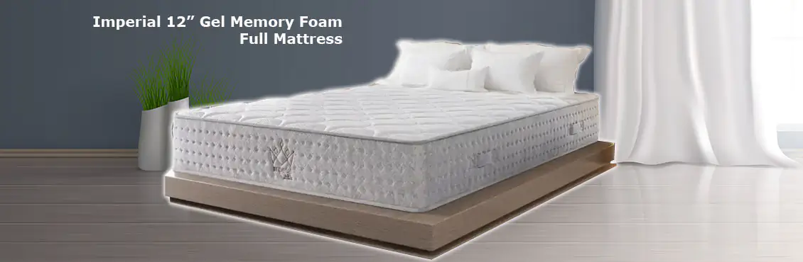 Imperial 12” Gel Memory Foam Full Mattress