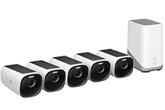 eufyCam 3, 5-Outdoor Wireless 4K Solar Powered Security Cameras with HomeBase 3 - Click for more details