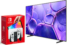 Samsung 65” TV (2025) &amp; Nintendo Switch OLED Bundle - Click for more details