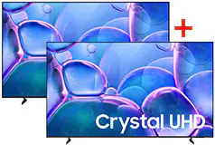Samsung 43” U7900F Crystal UHD 4K Smart TV&#160;(2025 Model) - Bundle of 2 - Click for more details