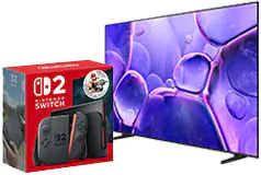 Samsung 65” UHD 4K Smart TV (2025) + Nintendo Switch 2 Mario Kart World Bundle - Click for more details
