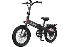 GoTrax Z4 LITE Folding eBike w/ 25mi Max Operating Range and 20mph Max Speed - Black - Click for more details