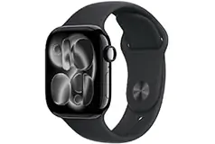 Apple Watch Series 11 42mm Jet Black with Black Sport Band - S/M