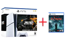 PlayStation 5 Slim Disc Bundle with Two Games