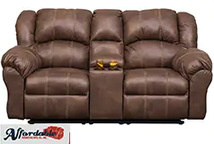 Telluride Cafe Motion Reclining Loveseat with Console - Click for more details