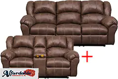 Telluride Cafe Motion Reclining Sofa and Loveseat - Click for more details