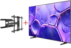 Samsung 65” UHD 4K Smart TV &amp; Kanto Full Motion TV Mount Bundle - Click for more details