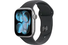 Apple Watch Series 11 42mm Space Gray Case/Black Band (M/L) - Click for more details